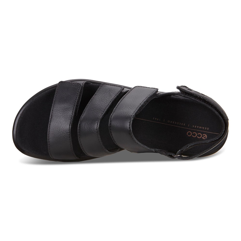 Sandalias Mujer - ECCO Flowt Flat - Negros - OYI865149